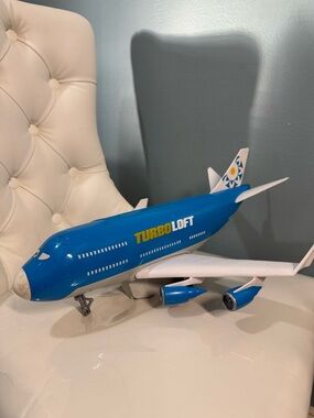 Disney Pixar Cars TurboLoft Everett Plane Character Blue